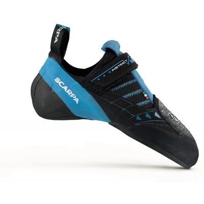 Scarpa - Instinct VSR - Chaussons escalade Black / Azur - 43.5 - Publicité Scarpa - Instinct VSR - Chaussons escalade Black / Azur - 43.5 - Publicité
