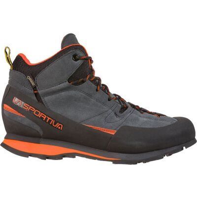 La Sportiva Boulder X Mid Gtx Gris / Orange - Chaussures de randonnée et approche - Publicité La Sportiva Boulder X Mid Gtx Gris / Orange - Chaussures de randonnée et approche - Publicité