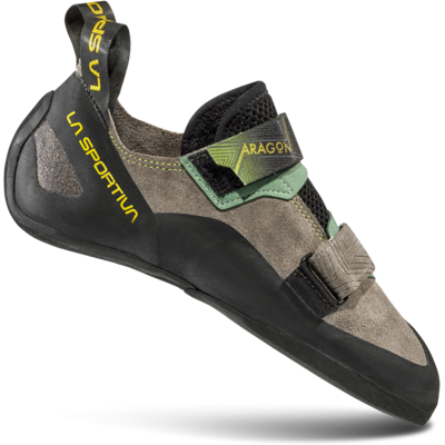 La Sportiva - Aragon - Chaussons escalade homme Clay / Jasmine Green - 37.5 - Publicité La Sportiva - Aragon - Chaussons escalade homme Clay / Jasmine Green - 37.5 - Publicité
