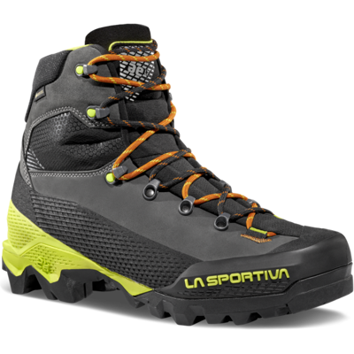 La Sportiva - Aequilibrium LT GTX - Chaussures alpinisme homme Carbon / Lime Punch - 38 - Publicité La Sportiva - Aequilibrium LT GTX - Chaussures alpinisme homme Carbon / Lime Punch - 38 - Publicité