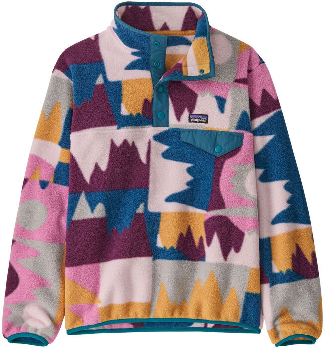 Patagonia Kids Lightweight Synchilla Snap-T Fleece Pullover - Polaire enfant Frontera: Marble Pink 12 ans