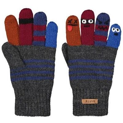 Barts - Puppeteer Gloves - Gants enfant Dark Heather - Taille 3 - Publicité Barts - Puppeteer Gloves - Gants enfant Dark Heather - Taille 3 - Publicité