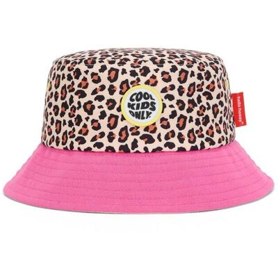 Hello Hossy - Mini Bob Imprimé - Chapeau enfant Leopard / Rose - 2 - 5 ans (48 - 52 cm) - Publicité Hello Hossy - Mini Bob Imprimé - Chapeau enfant Leopard / Rose - 2 - 5 ans (48 - 52 cm) - Publicité