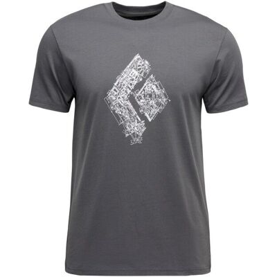 Black Diamond - Engineered Diamond SS Tee - T-shirt homme Anthracite - XL - Publicité Black Diamond - Engineered Diamond SS Tee - T-shirt homme Anthracite - XL - Publicité