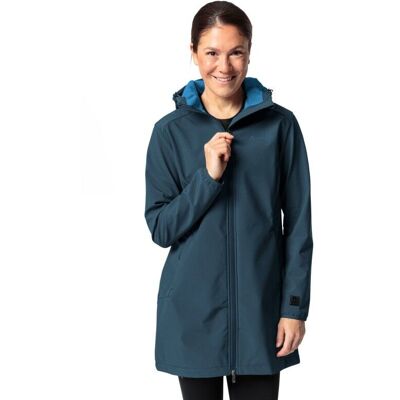 Vaude - Moena Softshell Parka - Parka femme Dark Sea - EU 36 - Publicité Vaude - Moena Softshell Parka - Parka femme Dark Sea - EU 36 - Publicité
