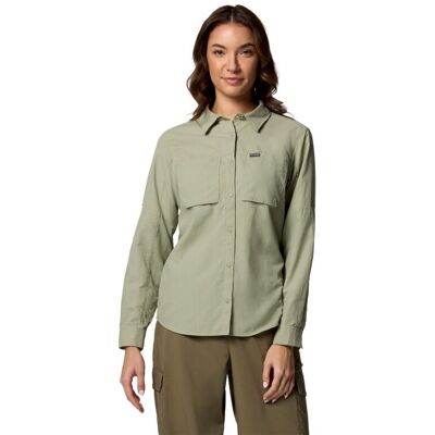 Chemise Skien Valley de Columbia - Femme - Vert - Manches longues - Protection solaire - Publicité Chemise Skien Valley de Columbia - Femme - Vert - Manches longues - Protection solaire - Publicité