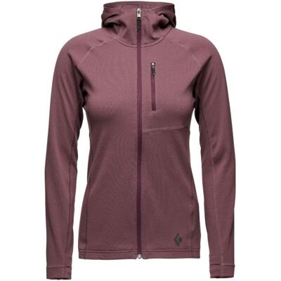 Black Diamond - Coefficient Fleece Hoody - Polaire femme Fig - L - Publicité Black Diamond - Coefficient Fleece Hoody - Polaire femme Fig - L - Publicité
