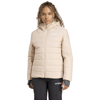 adidas - Terrex Essential Padded Hooded Jacket - Doudoune femme Wonder Taupe - S - Publicité adidas - Terrex Essential Padded Hooded Jacket - Doudoune femme Wonder Taupe - S - Publicité