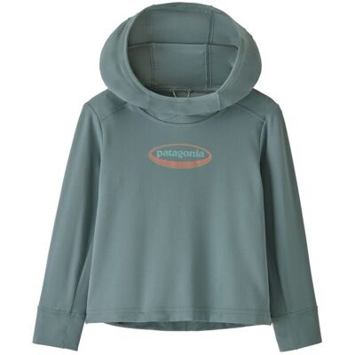 Patagonia - Baby Cap SW Hoody - Sweatshirt à capuche enfant '95 Oval Logo Shelly Shelly: Blue Sage - 18 mois - Publicité Patagonia - Baby Cap SW Hoody - Sweatshirt à capuche enfant '95 Oval Logo Shelly Shelly: Blue Sage - 18 mois - Publicité