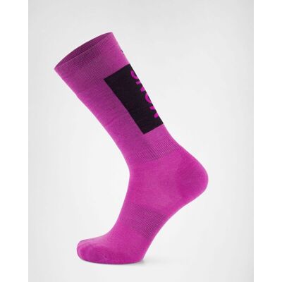 Mons Royale - Atlas Merino Snow Sock - Chaussettes en laine mérinos Purple Bolt - S (35 - 38) - Publicité Mons Royale - Atlas Merino Snow Sock - Chaussettes en laine mérinos Purple Bolt - S (35 - 38) - Publicité