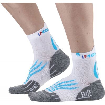 Monnet - Run Elite - Chaussettes running White / Blue - 35 - 36 - Publicité Monnet - Run Elite - Chaussettes running White / Blue - 35 - 36 - Publicité