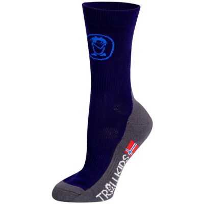 Trollkids - Trekking Mid Cut Socks II - Chaussettes randonnée enfant Navy - 35 - 38 - Publicité Trollkids - Trekking Mid Cut Socks II - Chaussettes randonnée enfant Navy - 35 - 38 - Publicité