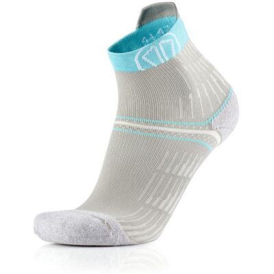 Sidas - Run Anatomic Comfort - Chaussettes running femme Gris Clair / Turquoise - 41 - 42 - Publicité Sidas - Run Anatomic Comfort - Chaussettes running femme Gris Clair / Turquoise - 41 - 42 - Publicité