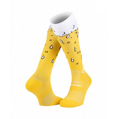 BV Sport - Trail Compression - Chaussettes de compression Bière Blonde - L - Publicité BV Sport - Trail Compression - Chaussettes de compression Bière Blonde - L - Publicité
