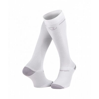 BV Sport - Light Run Compression - Chaussettes de compression White - S+ - Publicité BV Sport - Light Run Compression - Chaussettes de compression White - S+ - Publicité