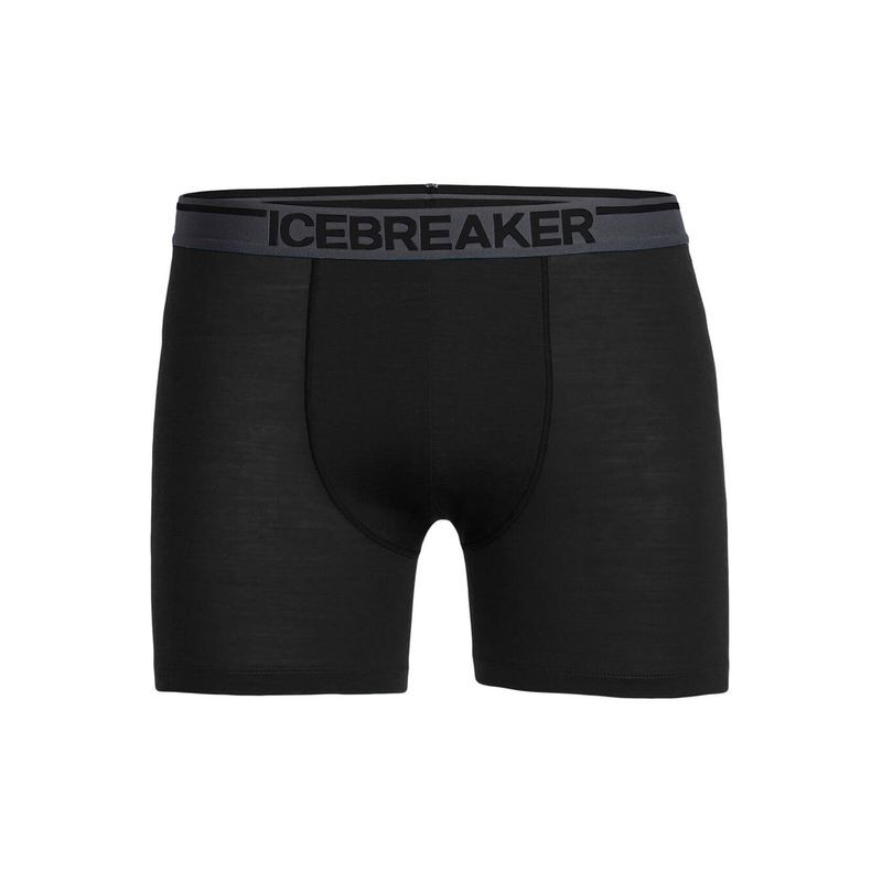 icebreaker Mens Anatomica Long Boxers - Boxer homme Black L