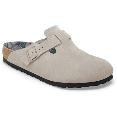 Birkenstock - Boston BS Suede Leather - Sandales Stone Coin - 42 - Normal - Publicité Birkenstock - Boston BS Suede Leather - Sandales Stone Coin - 42 - Normal - Publicité