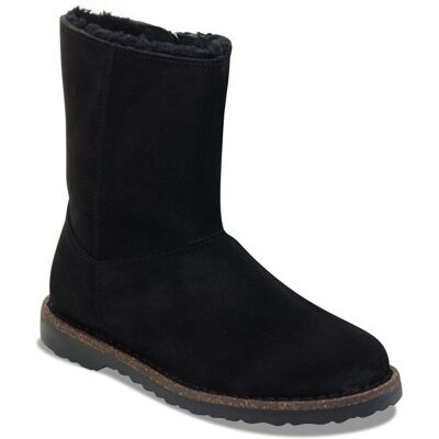 Birkenstock - Uppsala Zip Shearling Suede Leather - Chaussures femme Black - 38 - Étroit - Publicité Birkenstock - Uppsala Zip Shearling Suede Leather - Chaussures femme Black - 38 - Étroit - Publicité
