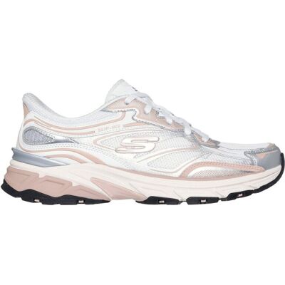 Skechers - Stamina Sport - Chaussures lifestyle femme Blanc / Argent / Rose - 39 - Publicité Skechers - Stamina Sport - Chaussures lifestyle femme Blanc / Argent / Rose - 39 - Publicité