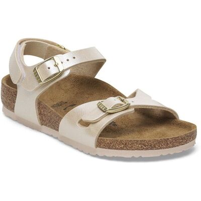 Birkenstock - Rio AS Kids BF - Sandales enfant Graceful Pearl White - 34 - Étroit - Publicité Birkenstock - Rio AS Kids BF - Sandales enfant Graceful Pearl White - 34 - Étroit - Publicité