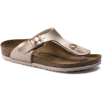 Birkenstock - Gizeh Kids Birko-Flor - Sandales enfant Electric Metallic Copper - 34 - Étroit - Publicité Birkenstock - Gizeh Kids Birko-Flor - Sandales enfant Electric Metallic Copper - 34 - Étroit - Publicité