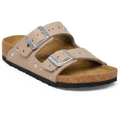 Birkenstock - Arizona Rivets Kids SYN - Sandales enfant Soft Gray Taupe - 35 - Étroit - Publicité Birkenstock - Arizona Rivets Kids SYN - Sandales enfant Soft Gray Taupe - 35 - Étroit - Publicité