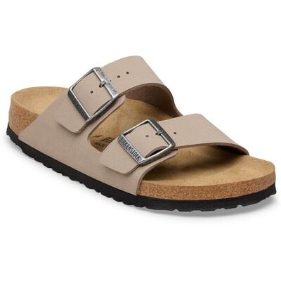 Birkenstock - Arizona Birko-Flor Nubuck - Sandales Gray Taupe - 45 - Normal - Publicité Birkenstock - Arizona Birko-Flor Nubuck - Sandales Gray Taupe - 45 - Normal - Publicité