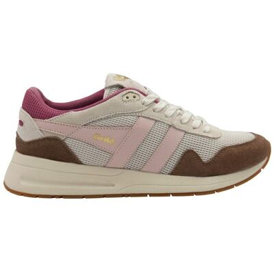 Gola - Delta - Chaussures lifestyle femme Off White / Otter / Chalk Pink - 40 - Publicité Gola - Delta - Chaussures lifestyle femme Off White / Otter / Chalk Pink - 40 - Publicité