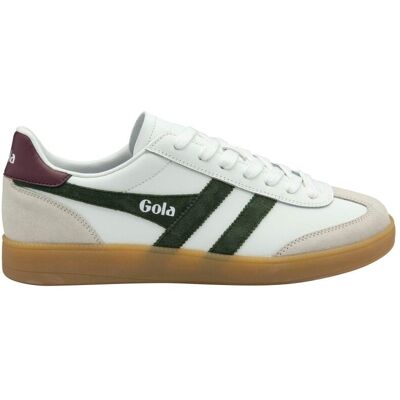 Gola - Viper Leather - Chaussures lifestyle homme White / Dark Khaki / Burgundy / Gum - 43 - Publicité Gola - Viper Leather - Chaussures lifestyle homme White / Dark Khaki / Burgundy / Gum - 43 - Publicité