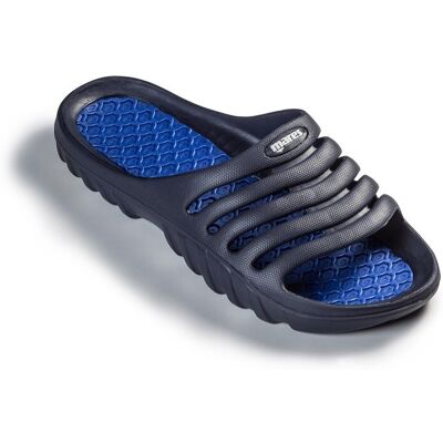 Mares - League Pro - Claquettes Navy / Royal - 43 - Publicité Mares - League Pro - Claquettes Navy / Royal - 43 - Publicité