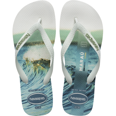 Havaianas - Top Surfer I - Tongs homme White / White - BR 45 - 46 - Publicité Havaianas - Top Surfer I - Tongs homme White / White - BR 45 - 46 - Publicité