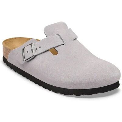 Birkenstock - Boston LEVE - Sandales Lavender Sky - 37 - Étroit - Publicité Birkenstock - Boston LEVE - Sandales Lavender Sky - 37 - Étroit - Publicité