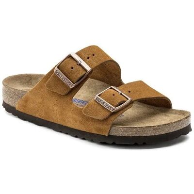 Birkenstock - Arizona SFB Suede Leather - Sandales Mink - 37 - Normal - Publicité Birkenstock - Arizona SFB Suede Leather - Sandales Mink - 37 - Normal - Publicité