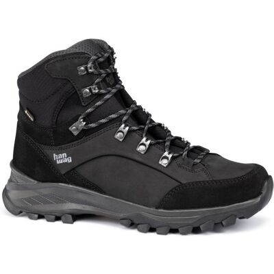 Hanwag - Banks GTX - Chaussures trekking homme Black / Asphalt - 48 - Publicité Hanwag - Banks GTX - Chaussures trekking homme Black / Asphalt - 48 - Publicité