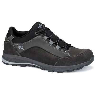 Hanwag - Banks Low GTX - Chaussures randonnée homme Asphalt / Black - 44 - Publicité Hanwag - Banks Low GTX - Chaussures randonnée homme Asphalt / Black - 44 - Publicité