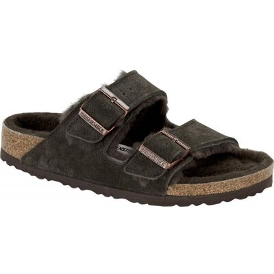 Birkenstock - Arizona Shearling - Sandales Mocha - 37 - Étroit - Publicité Birkenstock - Arizona Shearling - Sandales Mocha - 37 - Étroit - Publicité