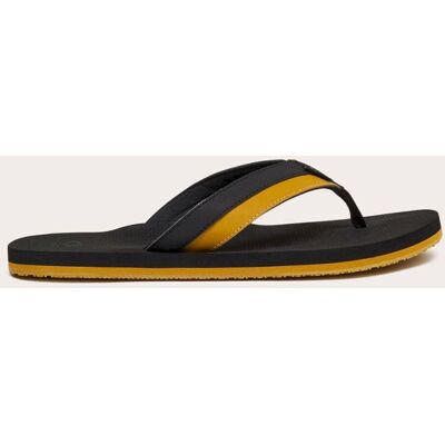 Oakley - Burke Flip Flop - Tongs homme Amber Yellow / Blackout - 41.5 - Publicité Oakley - Burke Flip Flop - Tongs homme Amber Yellow / Blackout - 41.5 - Publicité