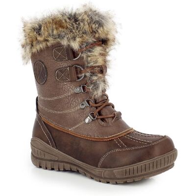Kimberfeel - Delmos - Bottes de neige femme Chatain - 40 - Publicité Kimberfeel - Delmos - Bottes de neige femme Chatain - 40 - Publicité
