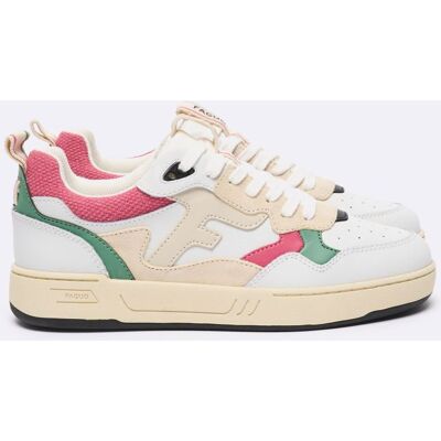 Faguo - Dahlia Leather - Chaussures lifestyle femme Blanc / Rose - 38 - Publicité Faguo - Dahlia Leather - Chaussures lifestyle femme Blanc / Rose - 38 - Publicité