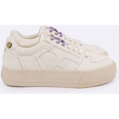 Faguo - Walnut Platform Coton - Chaussures lifestyle femme Blanc - 38 - Publicité Faguo - Walnut Platform Coton - Chaussures lifestyle femme Blanc - 38 - Publicité
