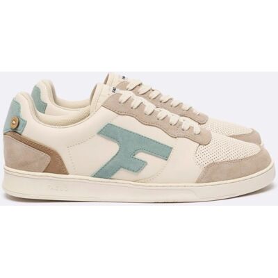 Faguo - Hazel Leather Suede - Chaussures lifestyle homme Écru / Bleu Océan - 40 - Publicité Faguo - Hazel Leather Suede - Chaussures lifestyle homme Écru / Bleu Océan - 40 - Publicité