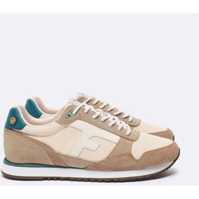 Faguo - Elm Suede - Chaussures lifestyle homme Écru / Bleu Océan - 44 - Publicité Faguo - Elm Suede - Chaussures lifestyle homme Écru / Bleu Océan - 44 - Publicité