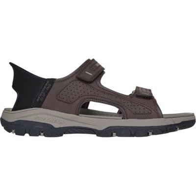 Sandales Skechers Tresmen Reece Marron - Relaxed Fit - Publicité Sandales Skechers Tresmen Reece Marron - Relaxed Fit - Publicité