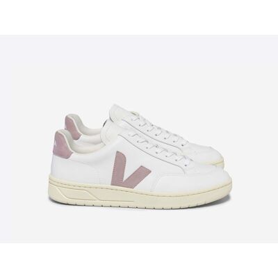 Veja - V-12 Leather - Chaussures lifestyle femme Extra-White / Babe - 39 - Publicité Veja - V-12 Leather - Chaussures lifestyle femme Extra-White / Babe - 39 - Publicité