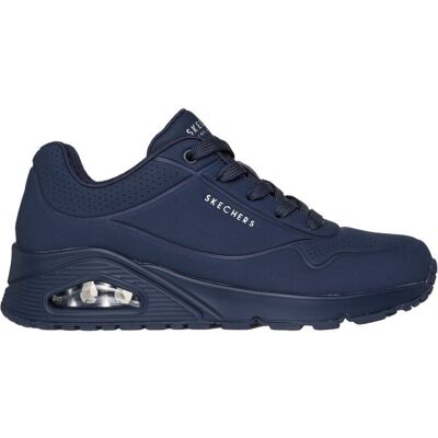 Skechers - Uno - Stand on Air - Chaussures lifestyle femme Marine / Blanc - 36 - Publicité Skechers - Uno - Stand on Air - Chaussures lifestyle femme Marine / Blanc - 36 - Publicité