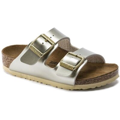 Birkenstock - Arizona Kids Birko-Flor - Sandales enfant Electric Metallic Gold - 33 - Étroit - Publicité Birkenstock - Arizona Kids Birko-Flor - Sandales enfant Electric Metallic Gold - 33 - Étroit - Publicité