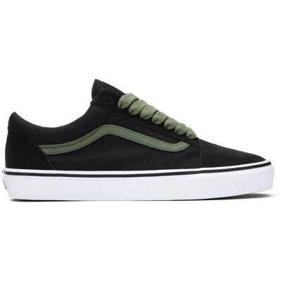 Vans - Old Skool - Chaussures lifestyle Black / Green - 46 - Publicité Vans - Old Skool - Chaussures lifestyle Black / Green - 46 - Publicité