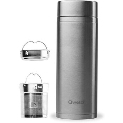 Qwetch - Théière Isotherme Inox Inox Brossé - 400 ml - Publicité Qwetch - Théière Isotherme Inox Inox Brossé - 400 ml - Publicité