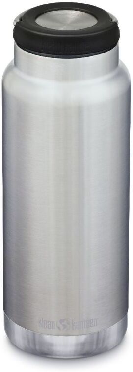 Klean Kanteen TKWide Café Cap - Bouteille isotherme Brushed Stainless 64 oz (1900 ml)