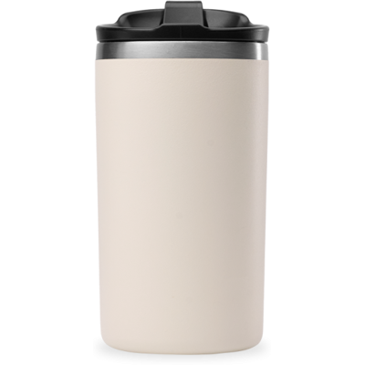 Qwetch - Travel Mug Isotherme Inox - Mug Sable - 350 ml - Publicité Qwetch - Travel Mug Isotherme Inox - Mug Sable - 350 ml - Publicité